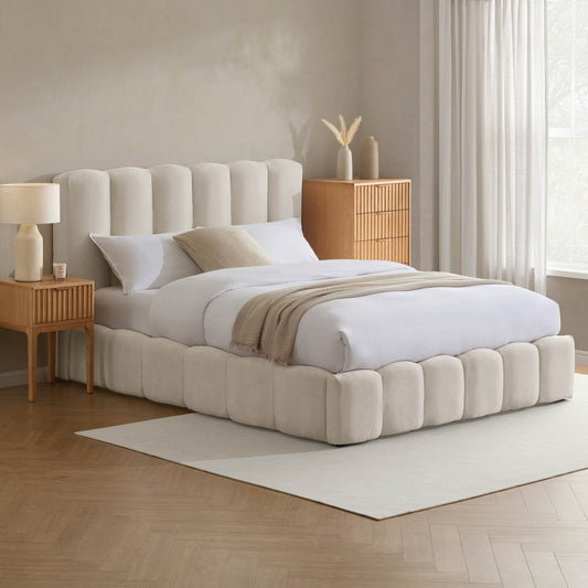Cheshire Ottoman Storage Bed - Ivory - DUSK