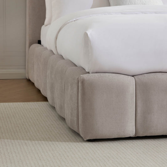 Cheshire Ottoman Storage Bed - Light Grey - DUSK