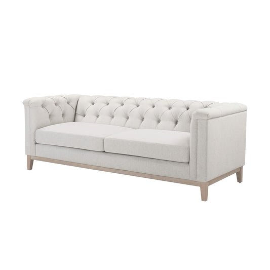 Chesterfield 3 Seater Sofa - Natural Stripe - DUSK