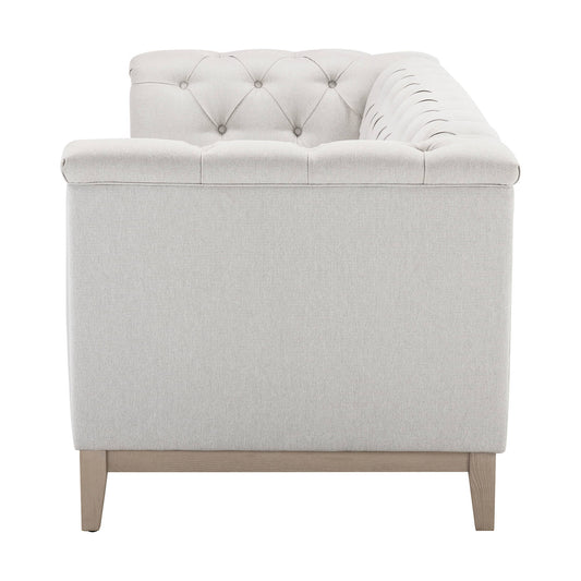 Chesterfield 3 Seater Sofa - Natural Stripe - DUSK