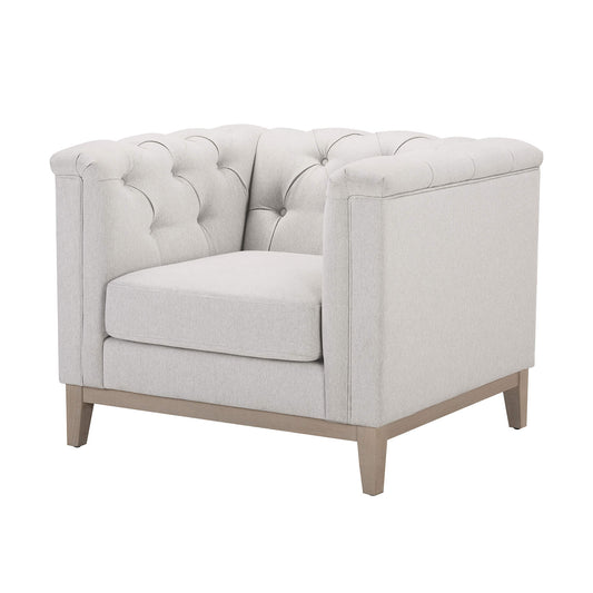 Chesterfield Armchair - Natural Stripe - DUSK