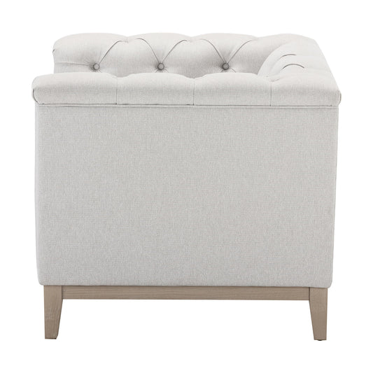 Chesterfield Armchair - Natural Stripe - DUSK