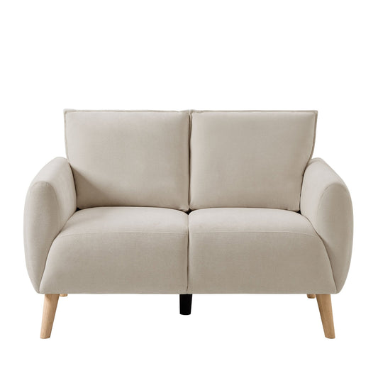 Clapham Compact 2 Seater Sofa - Chenille Ivory - DUSK