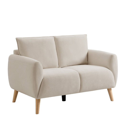Clapham Compact 2 Seater Sofa - Chenille Ivory - DUSK