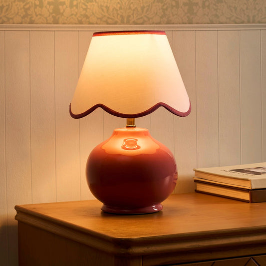 Cottagecore Table Lamp - Pink - DUSK
