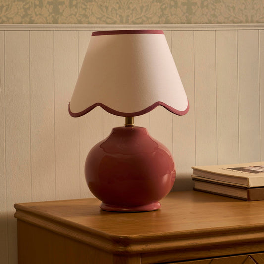Cottagecore Table Lamp - Pink - DUSK