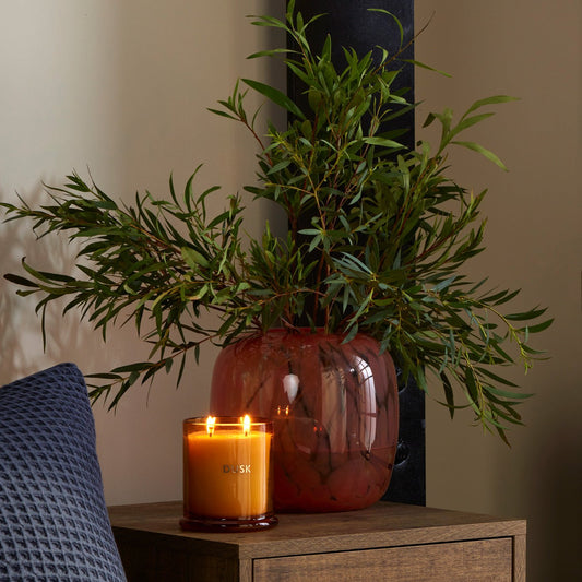 Dahlia Confetti Bowl Vase - Burnt Orange - DUSK