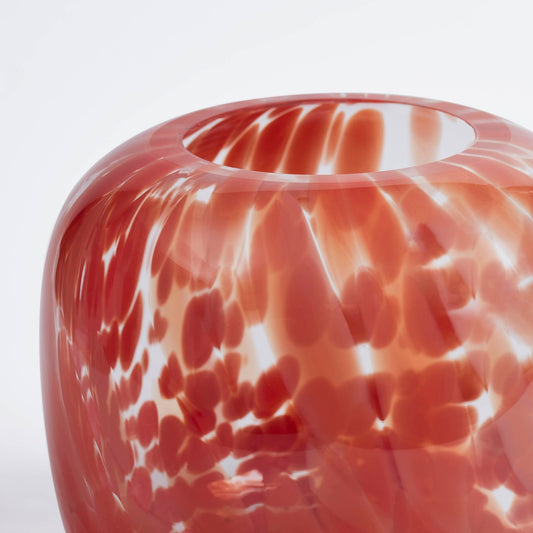 Dahlia Confetti Bowl Vase - Burnt Orange - DUSK