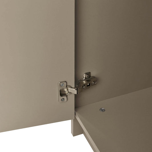 Darcey 3 Door Wardrobe - Taupe - DUSK