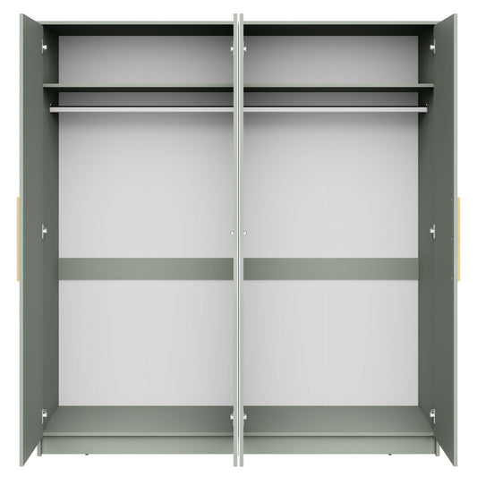 Darcey 4 Door Wardrobe - Misty Green - DUSK