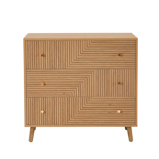 Dora 3 Drawer Chest - Light Wood - DUSK