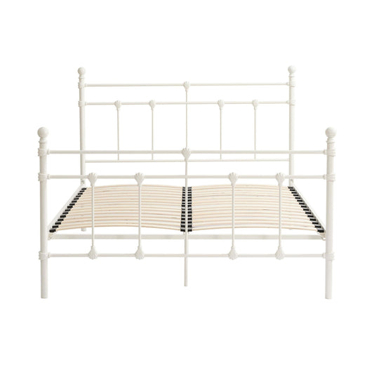 Dorset Metal Bed Frame - White - DUSK