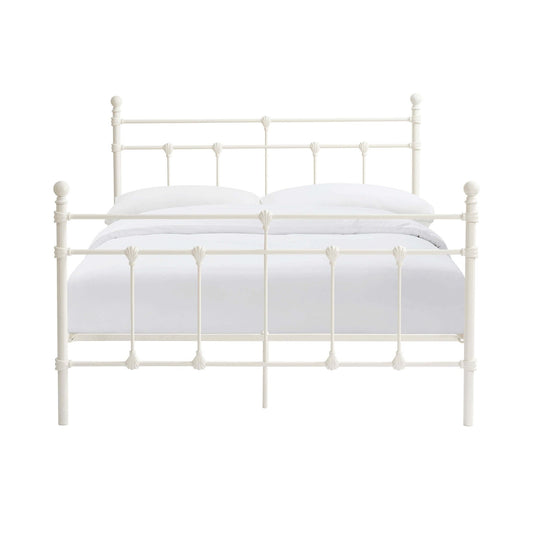 Dorset Metal Bed Frame - White - DUSK