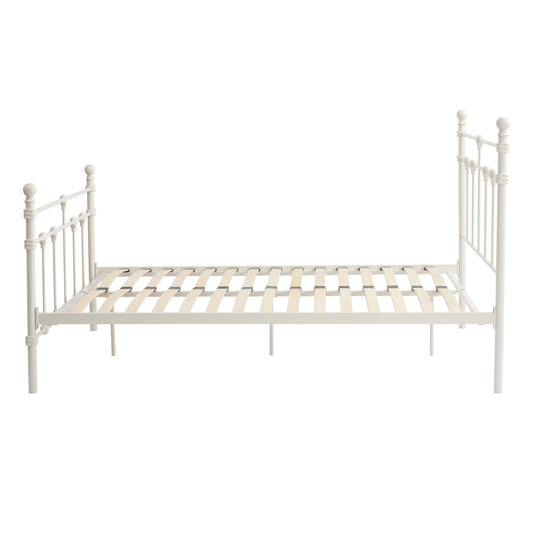 Dorset Metal Bed Frame - White - DUSK