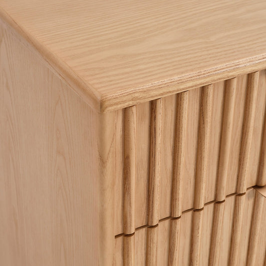 Elena 6 Drawer Chest - Light Wood - DUSK