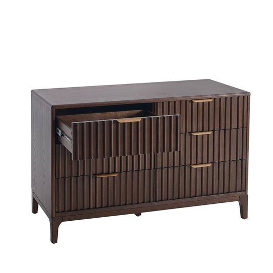 Elena 6 Drawer Chest - Walnut - DUSK