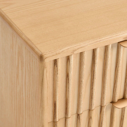 Elena Bedside Table - Light Wood - DUSK