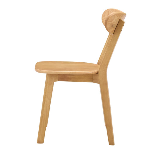 Georgia Set of 2 Dining Chairs - Light Wood - DUSK