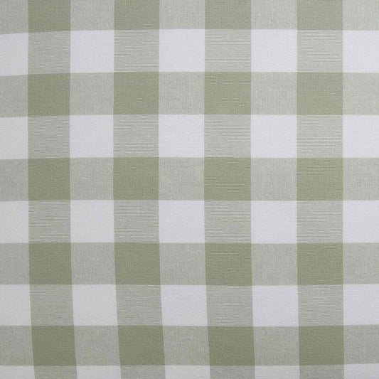 Gingham Square Frill Edge Cushion Cover - Sage - DUSK