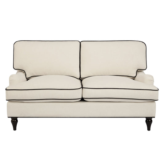 Hampshire 2 Seater Sofa - Cream/Black - DUSK