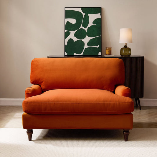 Hampshire Loveseat - Bright Orange - DUSK