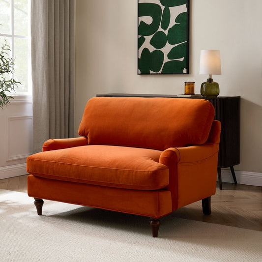 Hampshire Loveseat - Bright Orange - DUSK