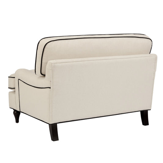 Hampshire Loveseat - Cream/Black - DUSK