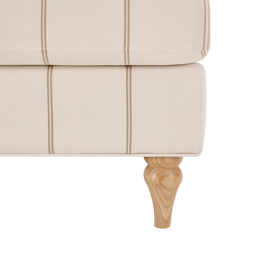 Hampshire Loveseat - Thin Natural Stripe - DUSK