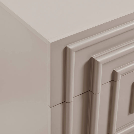 Harlow 3 Drawer Chest - Taupe - DUSK