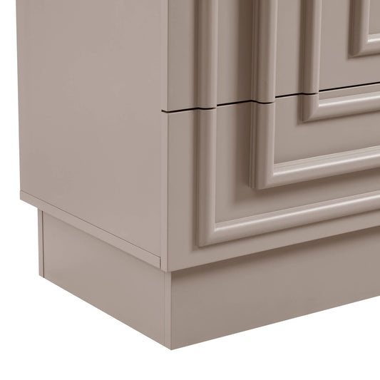 Harlow 3 Drawer Chest - Taupe - DUSK