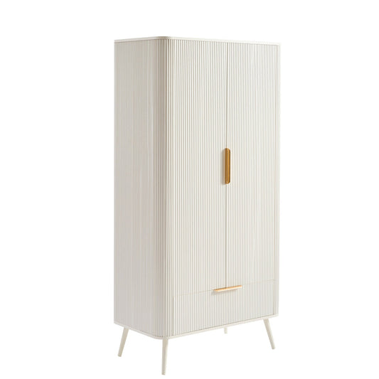 Hattie 2 Door Wardrobe - Warm White - DUSK