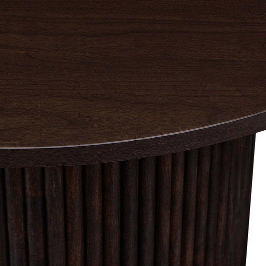 Hattie Round Pedestal Coffee Table - Walnut - DUSK