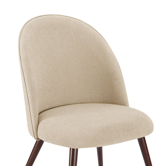 Hattie Set of 2 Dining Chairs - Chenille Oatmeal - DUSK