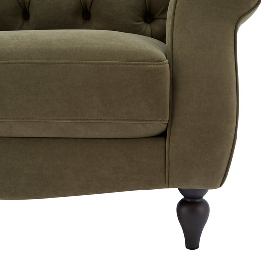 Hebden Armchair - Olive Green - DUSK