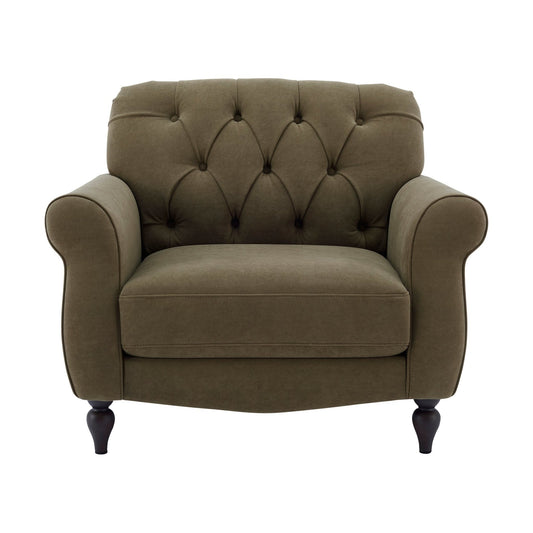 Hebden Armchair - Olive Green - DUSK