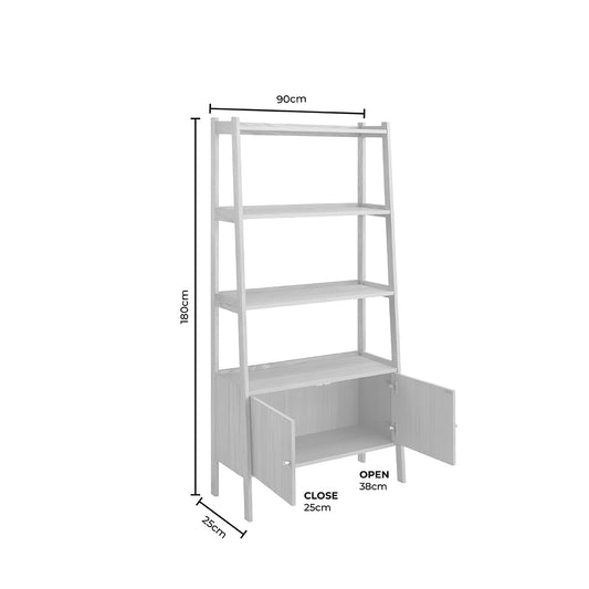 Heidi Oak Display Cabinet - Light Wood - DUSK