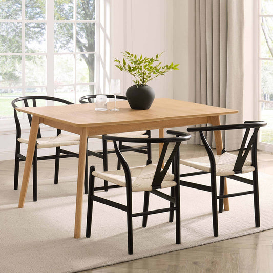 Heidi Solid Oak 4 - 8 Seater Extendable Dining Table - Natural - DUSK