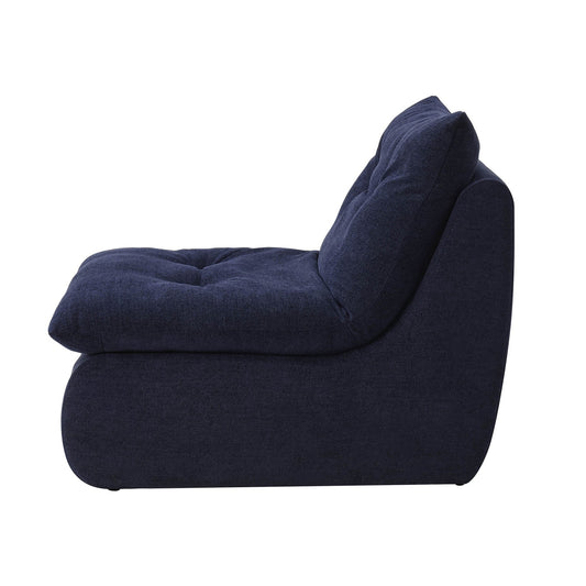Immy Relaxed Accent Chair - Chenille Navy - DUSK