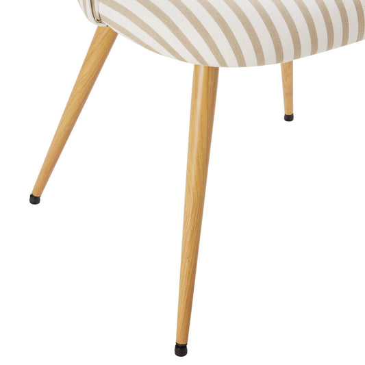 Iris Set of 2 Dining Chairs - Natural Stripe - DUSK