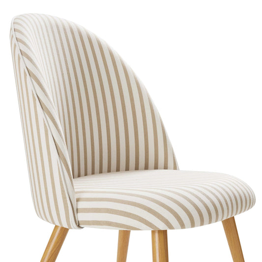 Iris Set of 2 Dining Chairs - Natural Stripe - DUSK