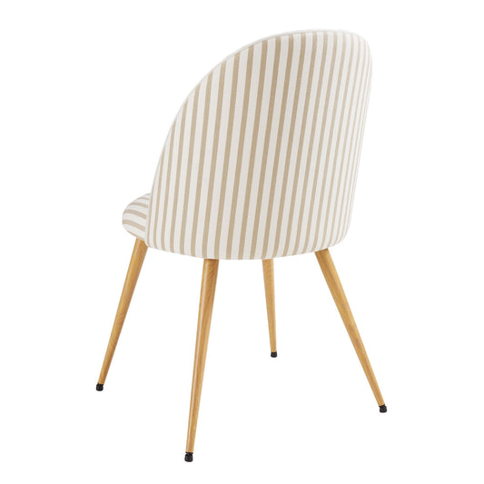 Iris Set of 2 Dining Chairs - Natural Stripe - DUSK