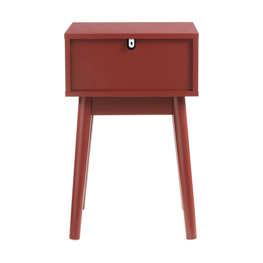 Isla 1 Drawer Nightstand - Burnt Red - DUSK