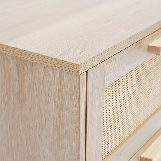 Isla 2 Drawer Bedside Table - Natural - DUSK