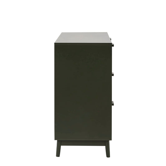 Isla 6 Drawer Chest - Forest Green - DUSK