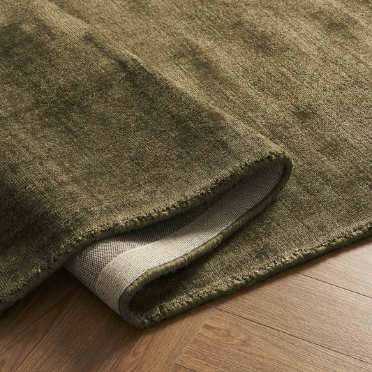 Jess Heavyweight Chenille Rug - Forest Green - DUSK