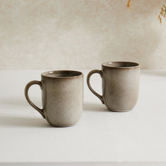 Juniper Reactive Glaze Set of 2 Mugs - Mocha - DUSK