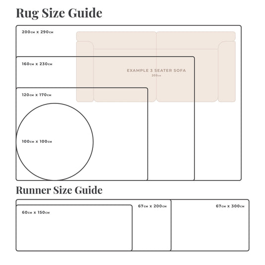 Kids Rainbow Rug - 100 x 100cm - DUSK