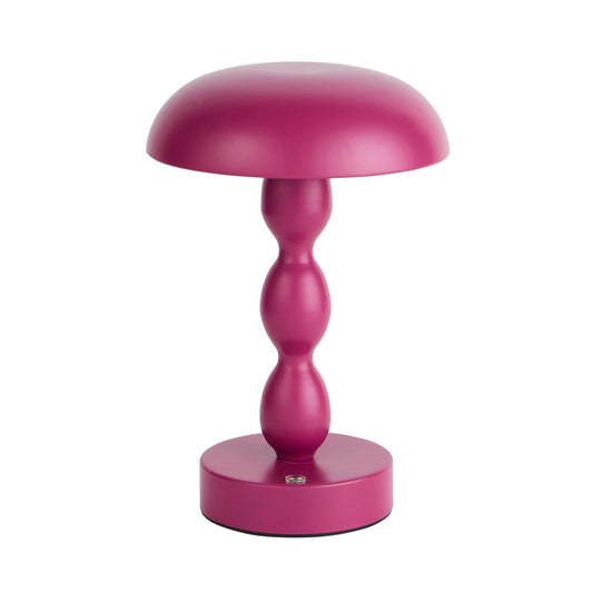 Kirsty Rechargeable Bobbin Table Lamp - Plum - DUSK