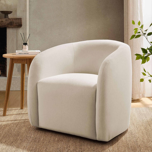 Liberty Accent Chair - Cream Linen - DUSK