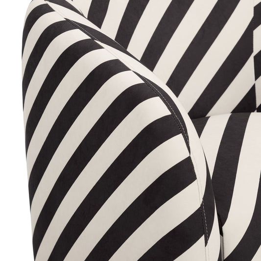 Liberty Accent Chair - Mono Stripe - DUSK